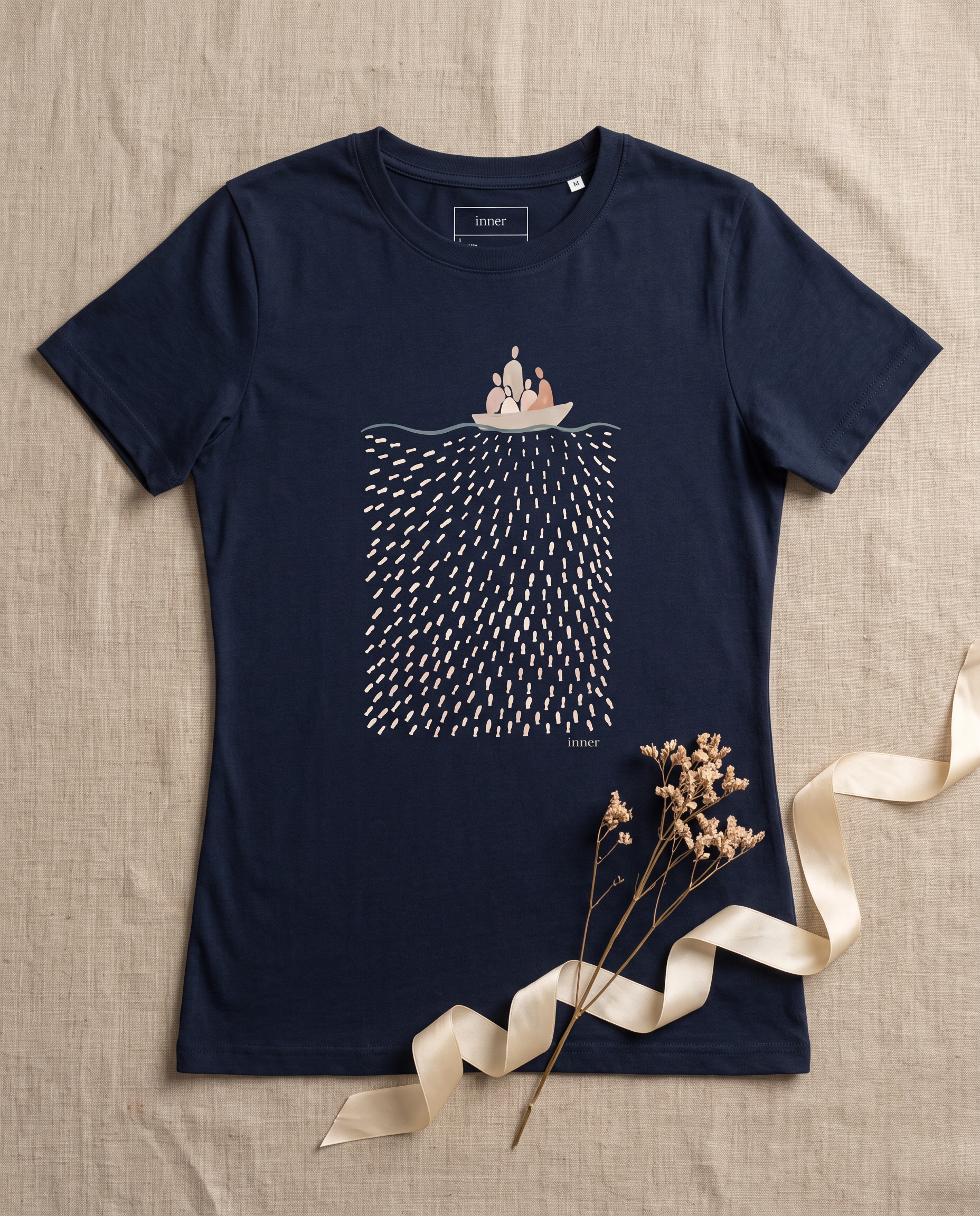 Faithful Journey Tee - French Navy