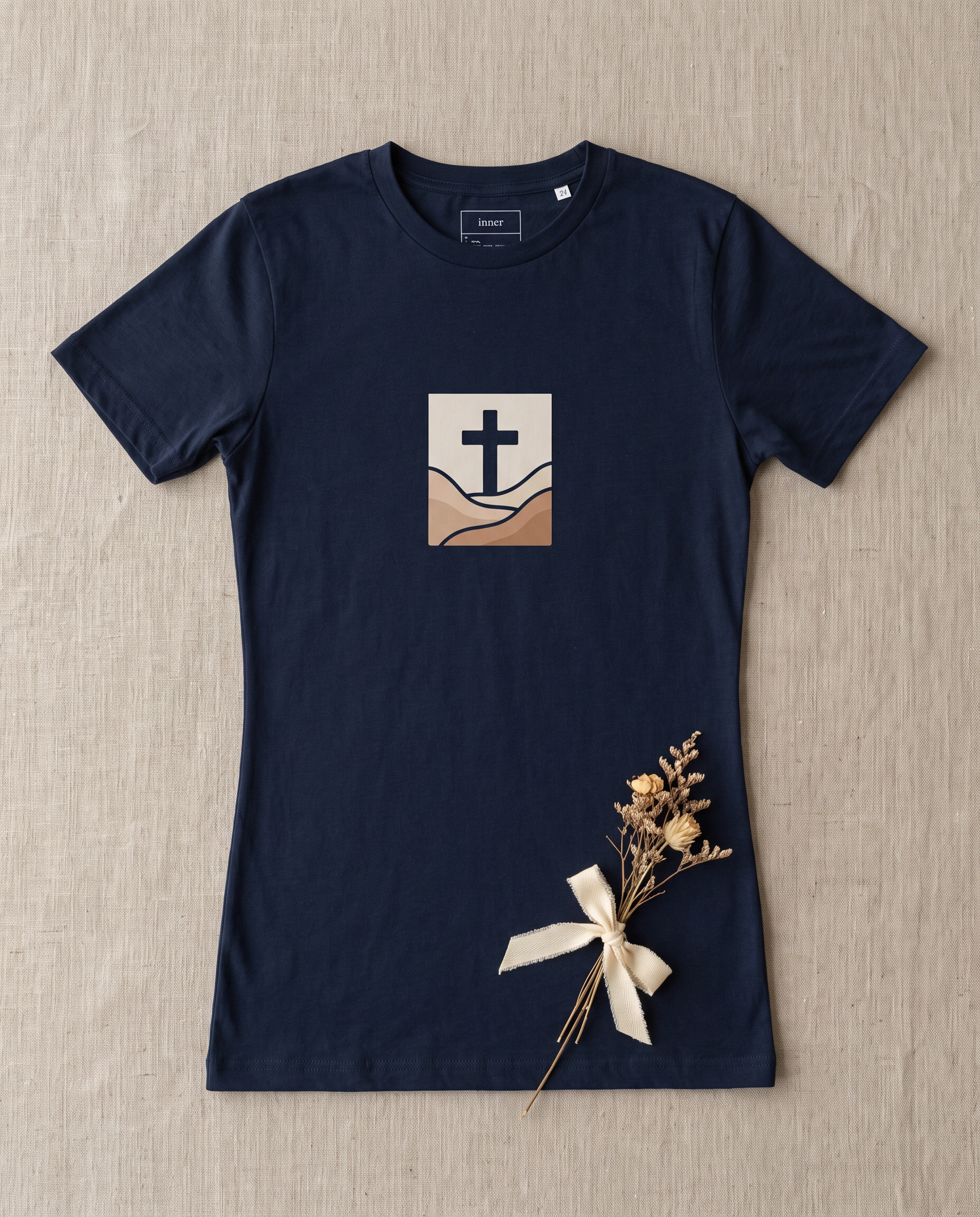 Path to the Cross Tee - French Navy