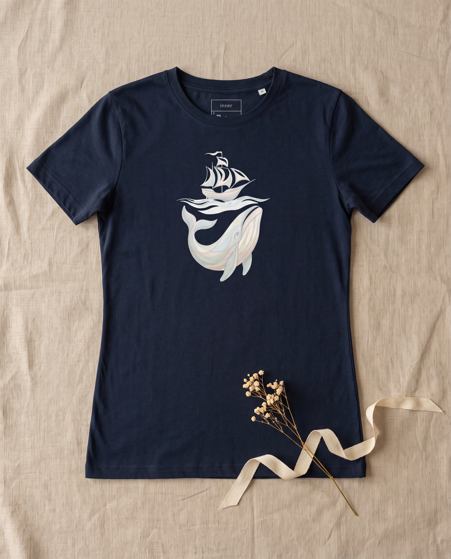 Deep Waters Tee - French Navy