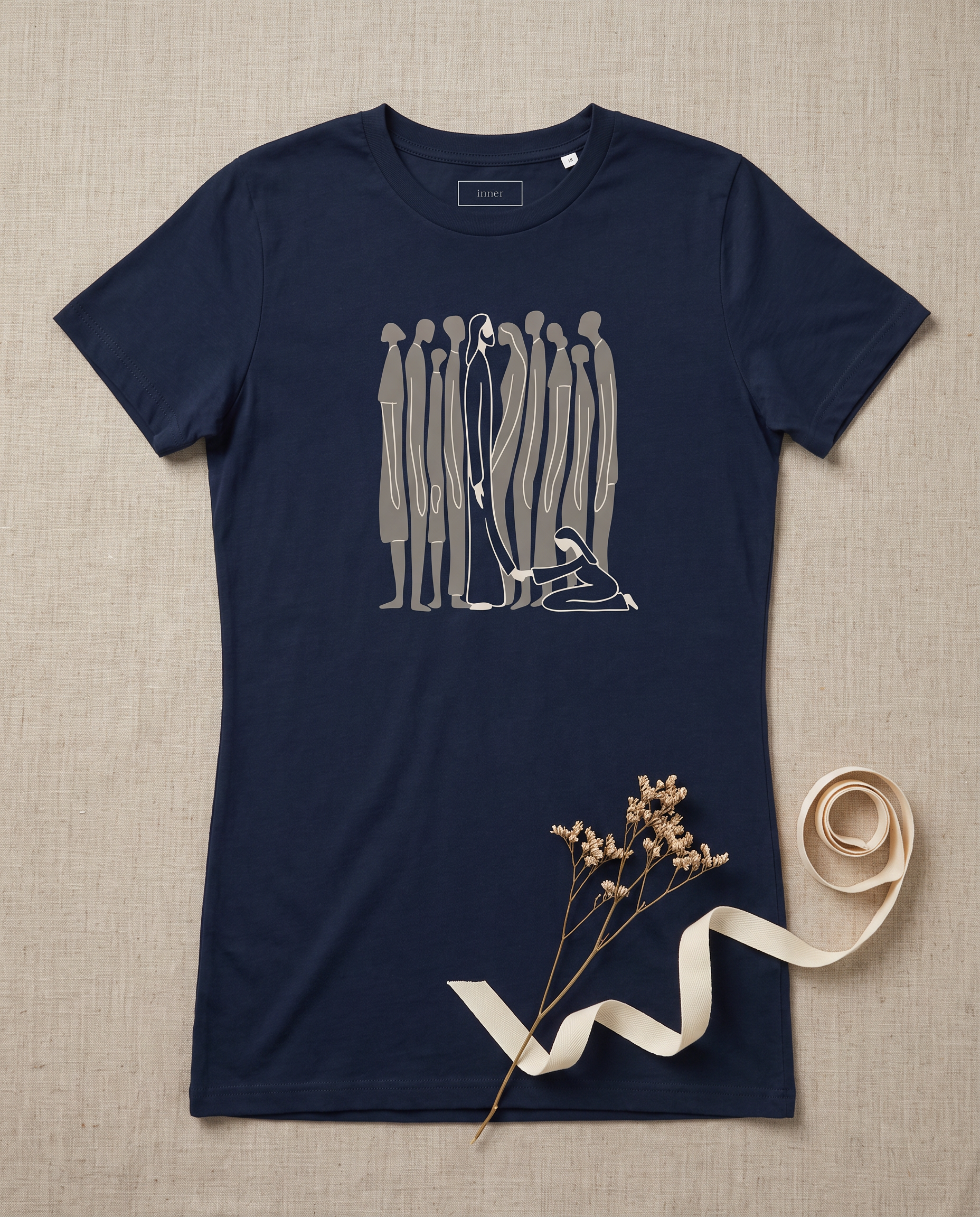 Faith that Heals Tee - French Navy