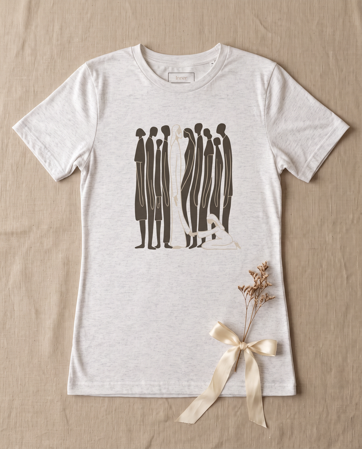 Faith that Heals Tee - Cool Heather Grey
