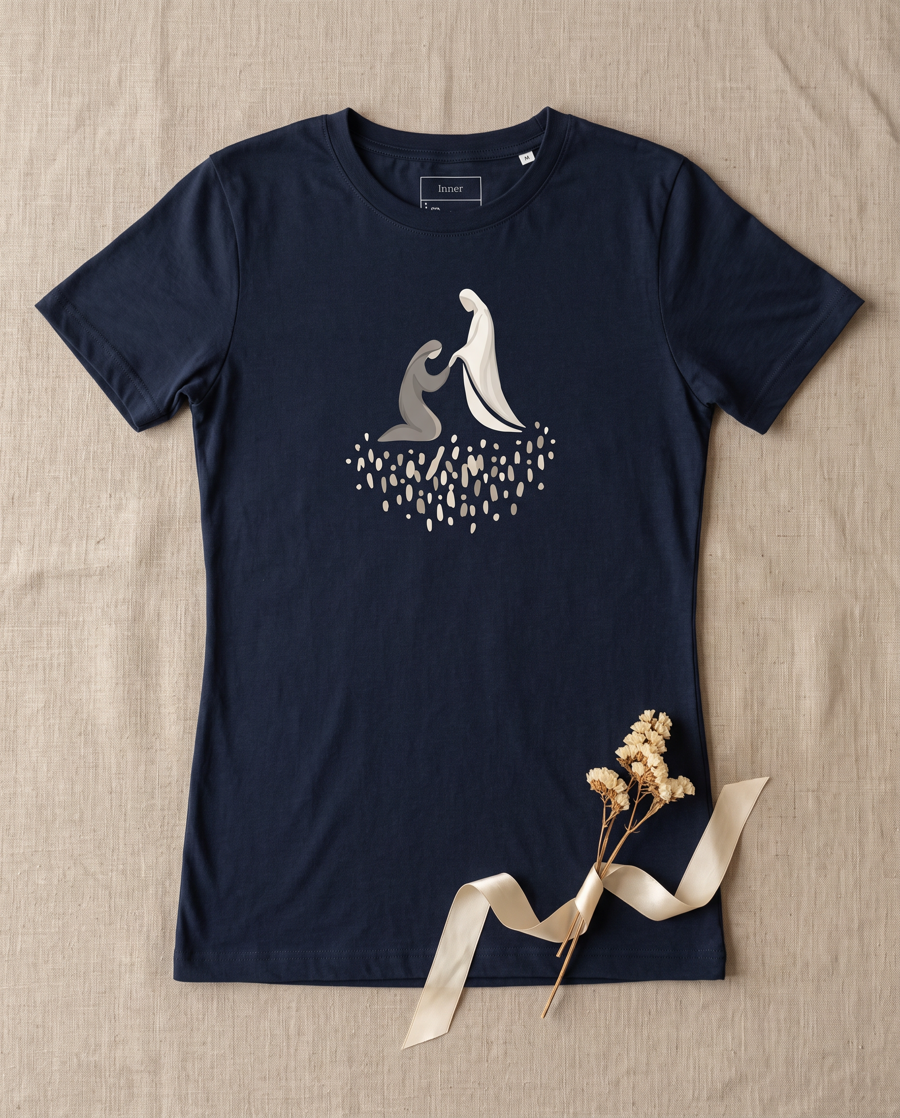 Lifted by Grace Tee - French Navy