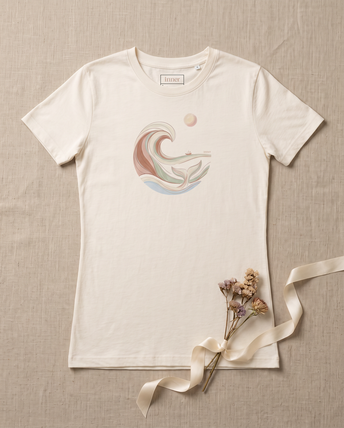 Moonlit Waves Tee - White