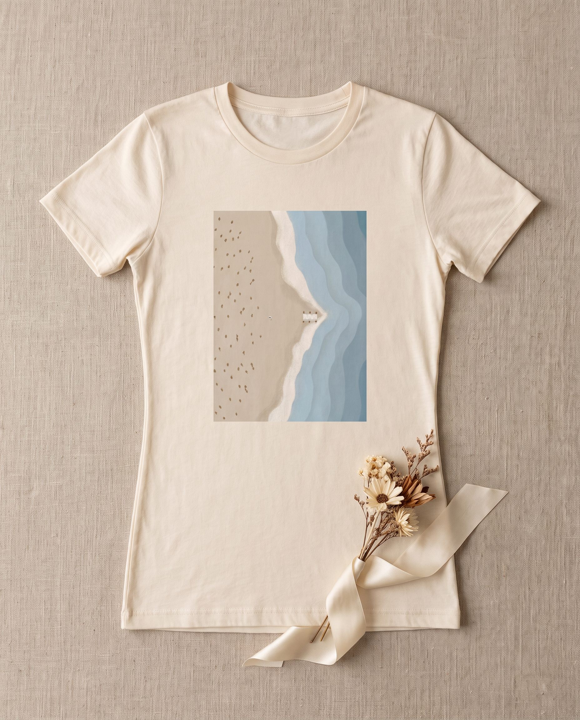 Opening the Sea Tee - White