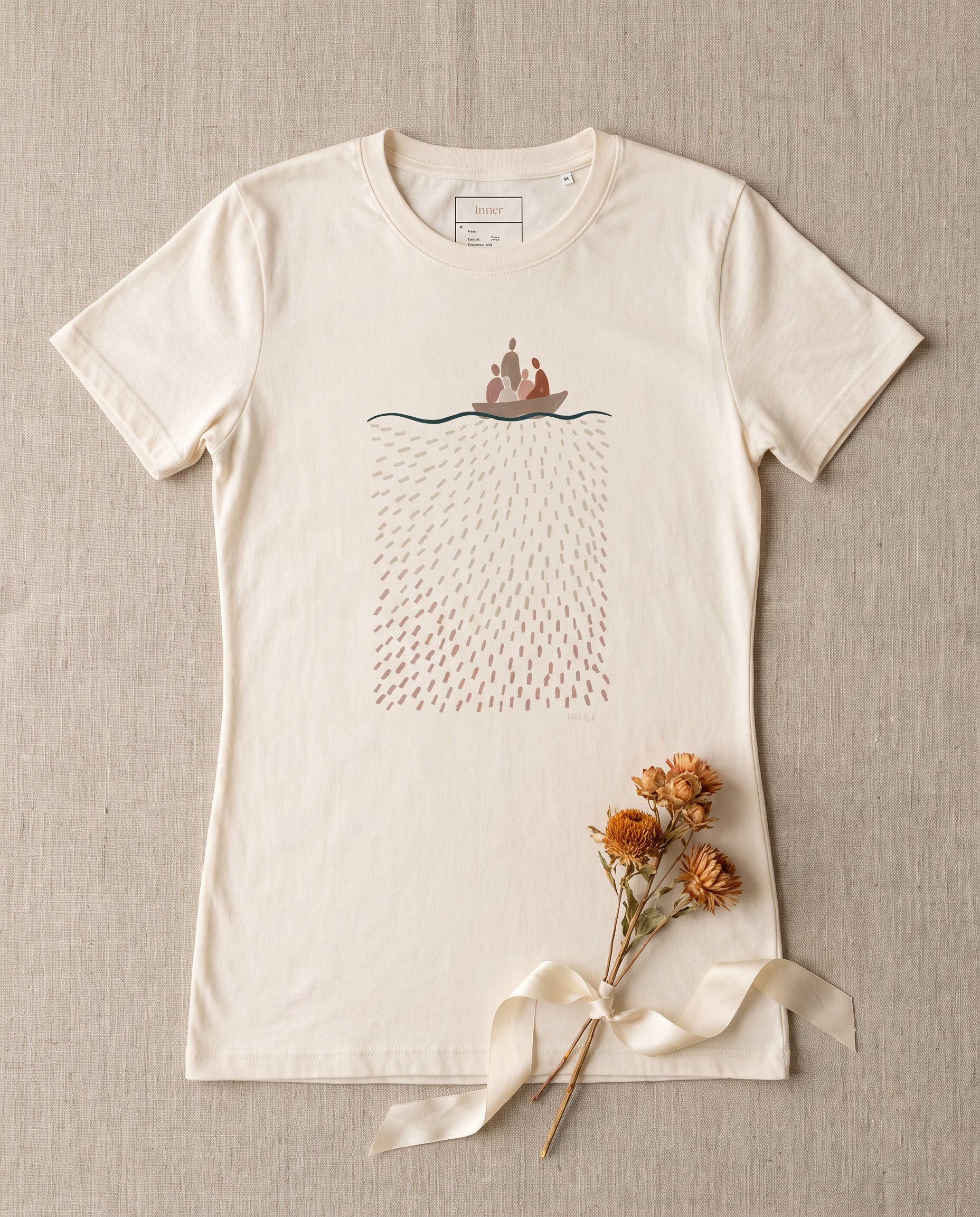 Faithful Journey Tee flatlay