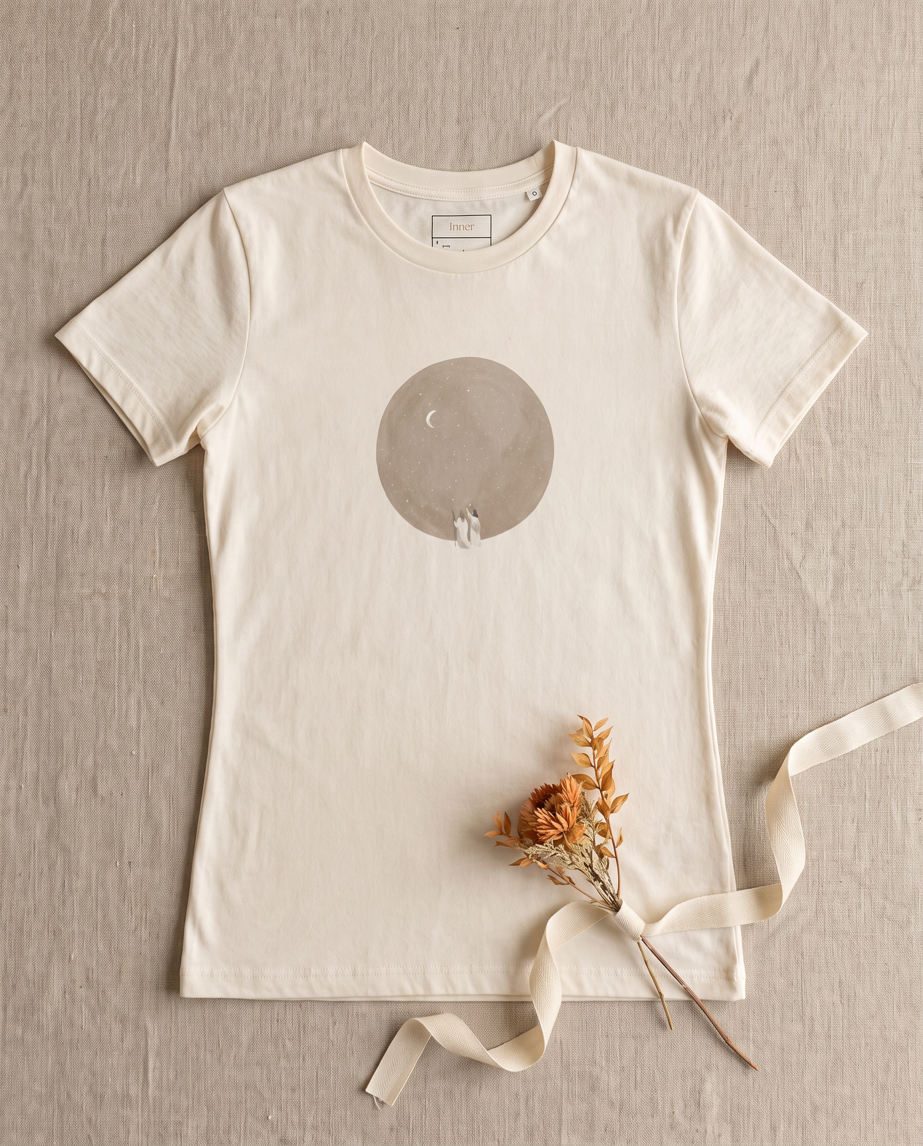 Moonlit Journey Tee flatlay