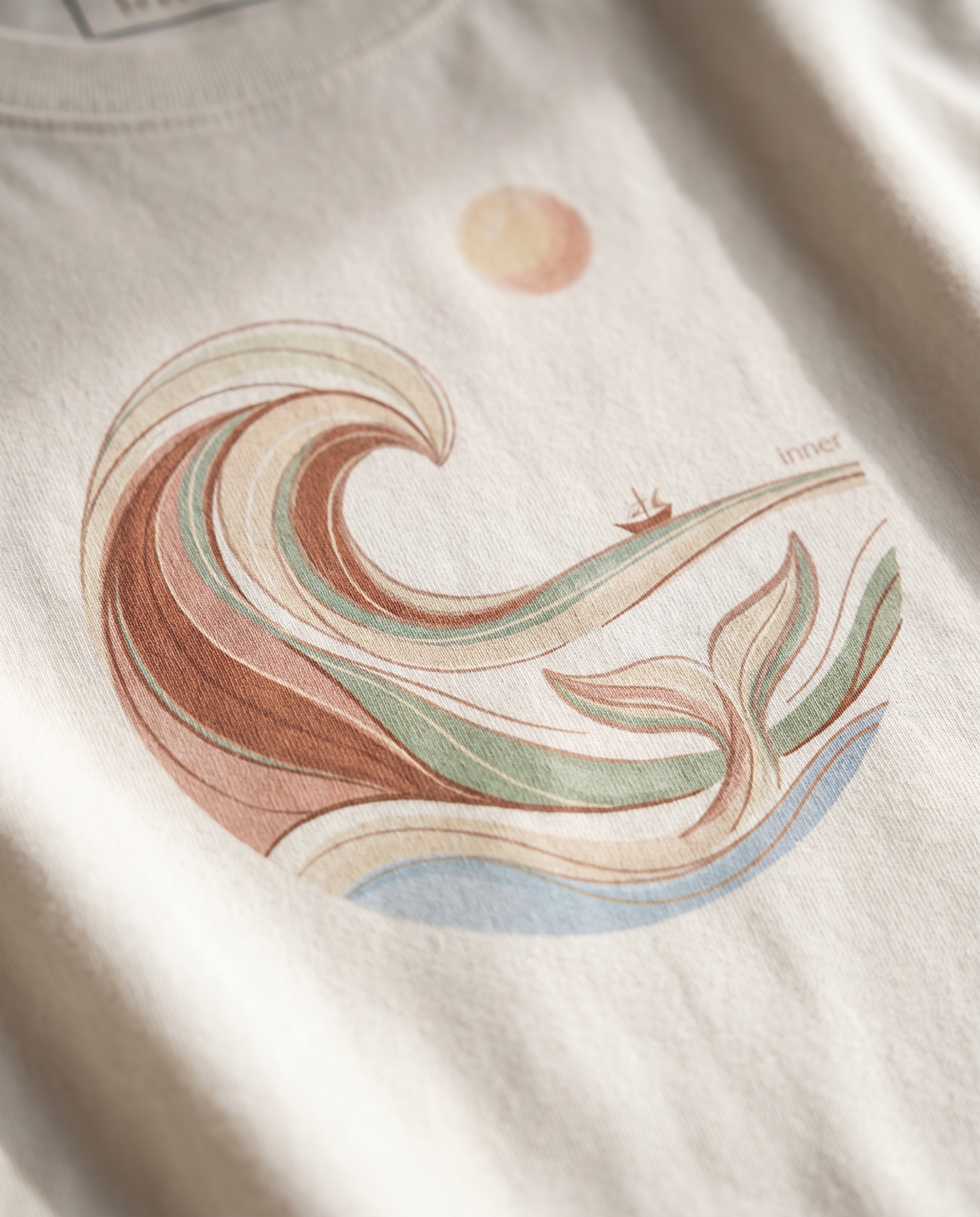 Moonlit Waves Tee closeup