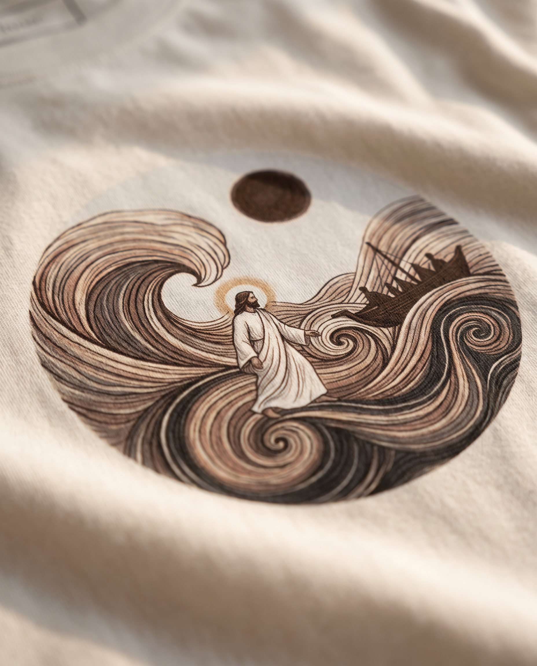 Peace Be Still Tee closeup