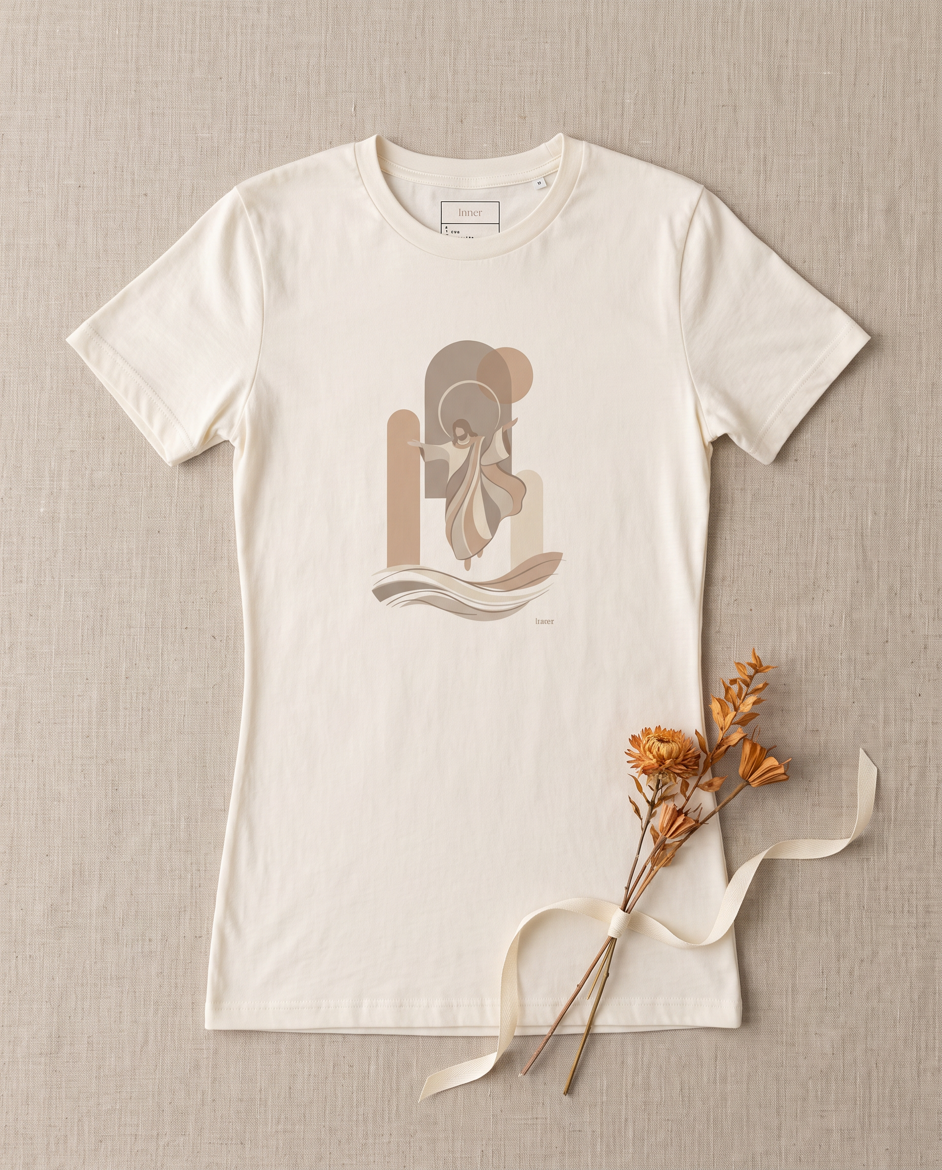 Risen in Glory Tee flatlay