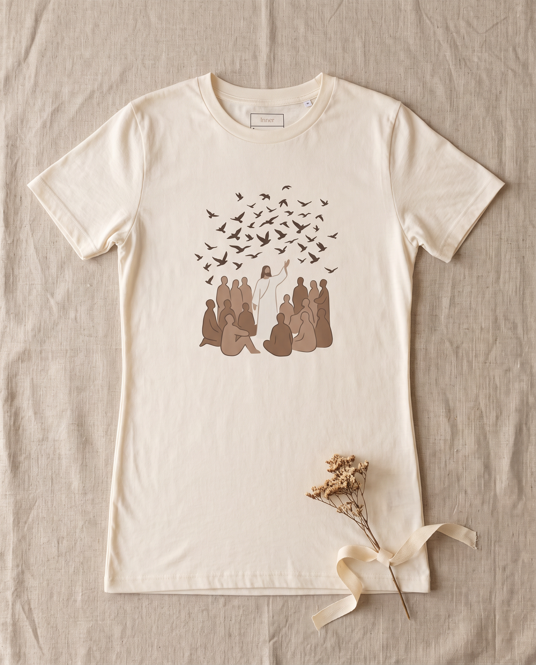 The Teacher Tee flatlay