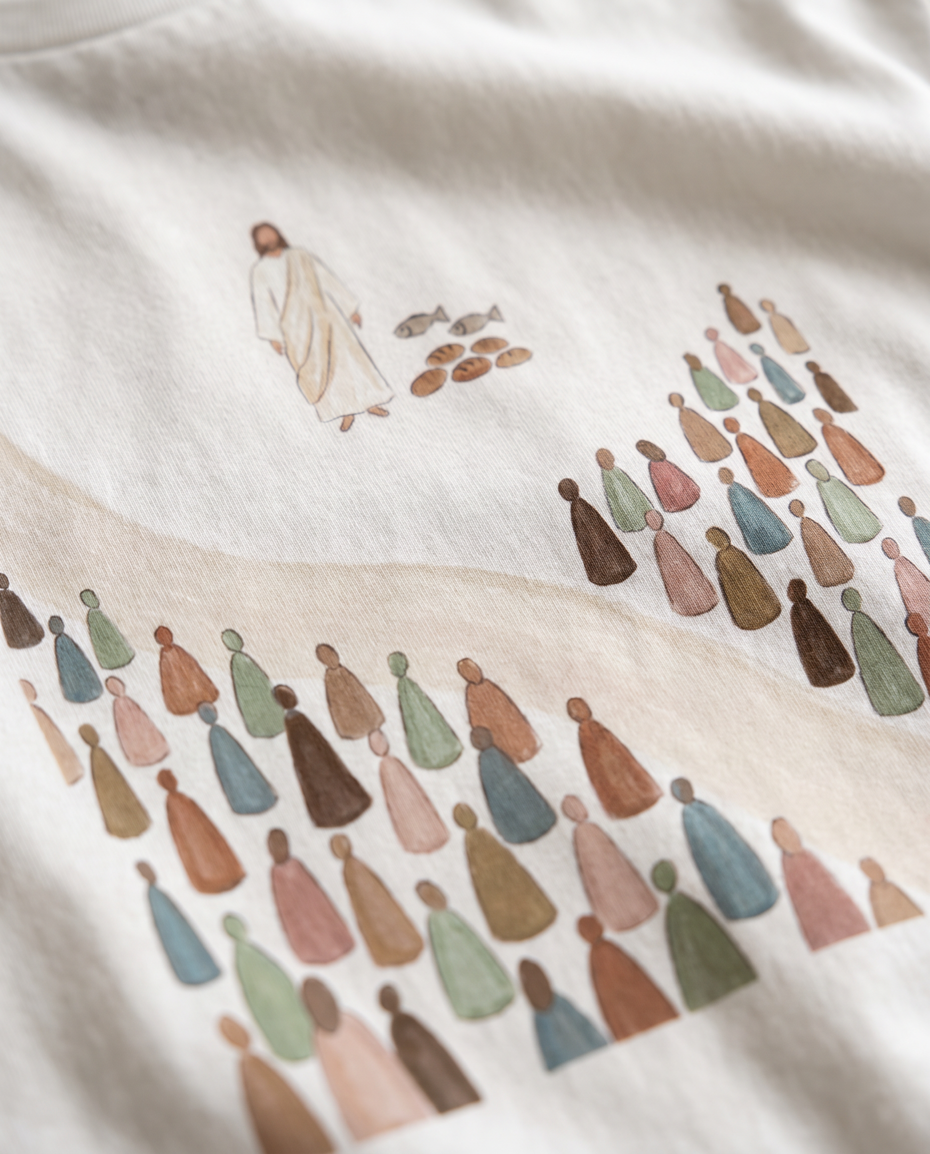 Walk With Him Tee closeup